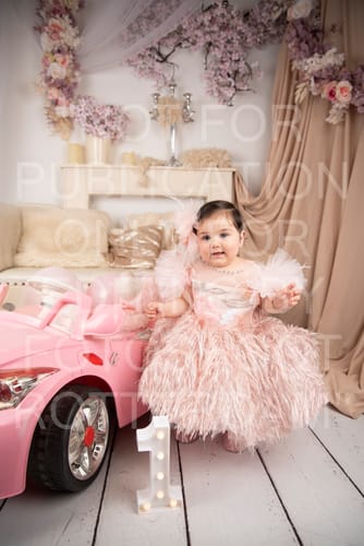 Customer photo review of Luxurious Baby Girl Formal Puffy Party Dress Girl Fluffy Pageant Princess Dress