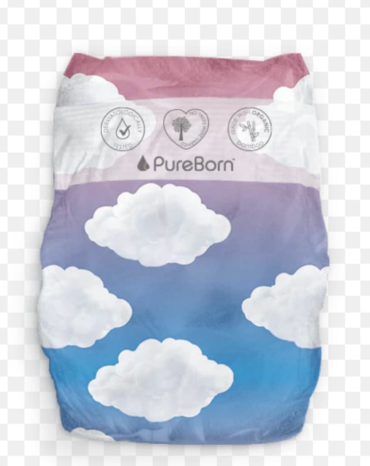 Customer photo review of PureBorn Organic Bamboo Nappies (Newborn)