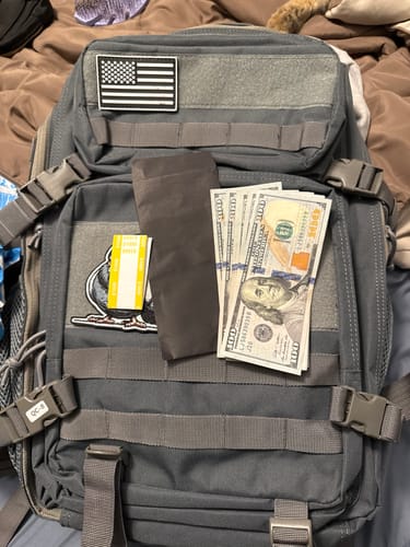 Customer photo review of Limited LGND71™ Mystery Tactical CASH Backpack