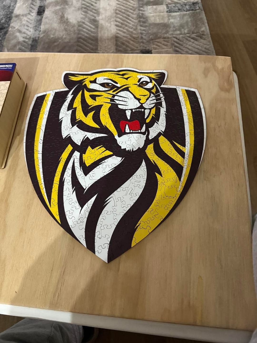 Customer photo review of Richmond FC Logo - Wooden Puzzle