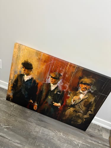 Customer photo review of PEAKY BLINDERS EDITION CANVAS
