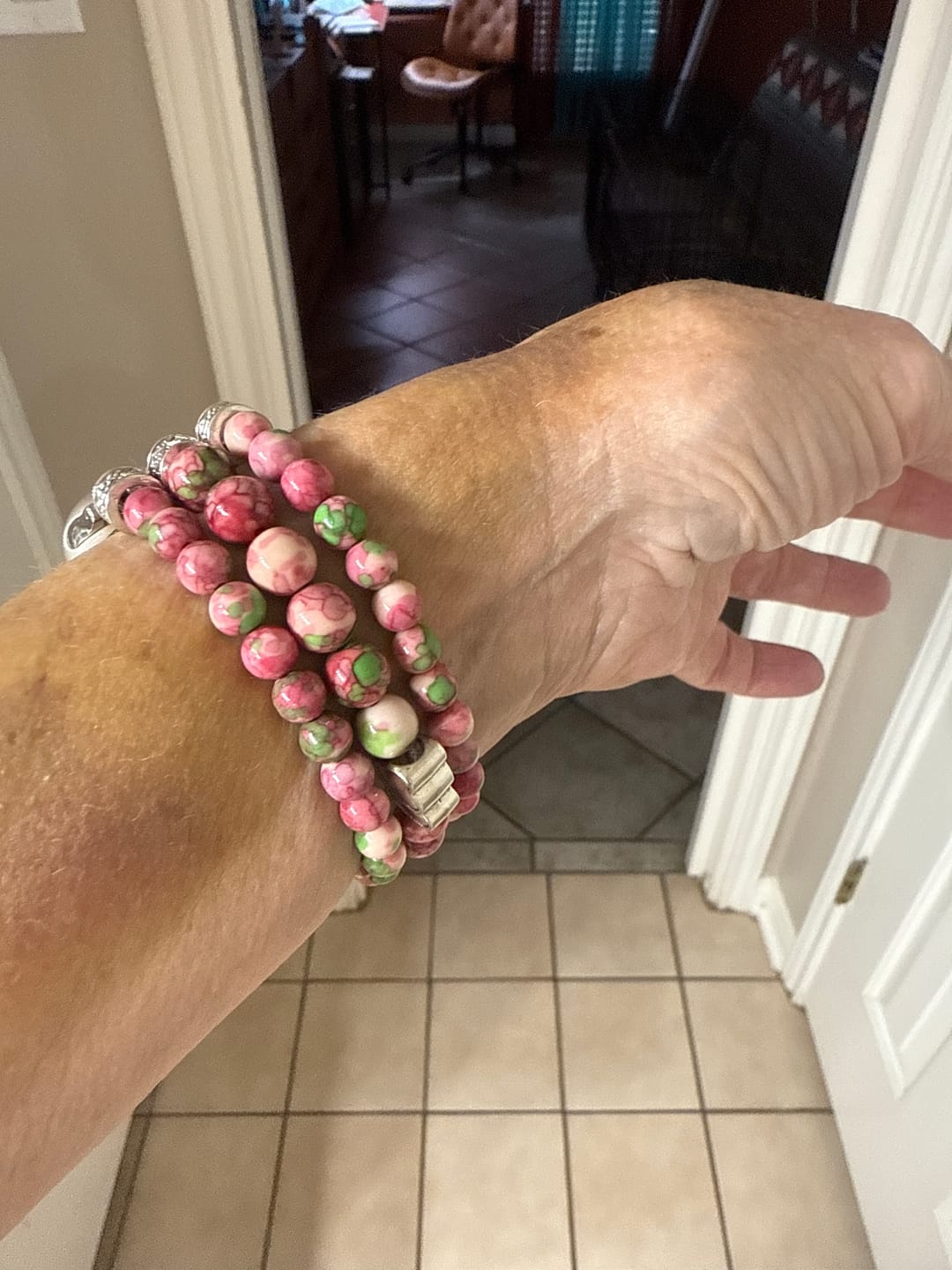 Customer photo review of Eternal Love Stretch Apple Watch Band
