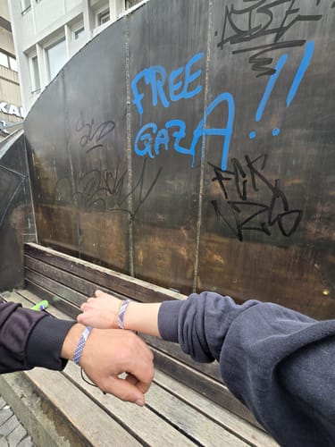 Customer photo review of Keffiyeh Bracelet