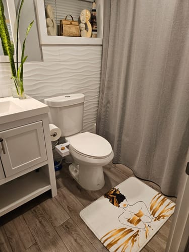 Customer photo review of Oro Bath Mat