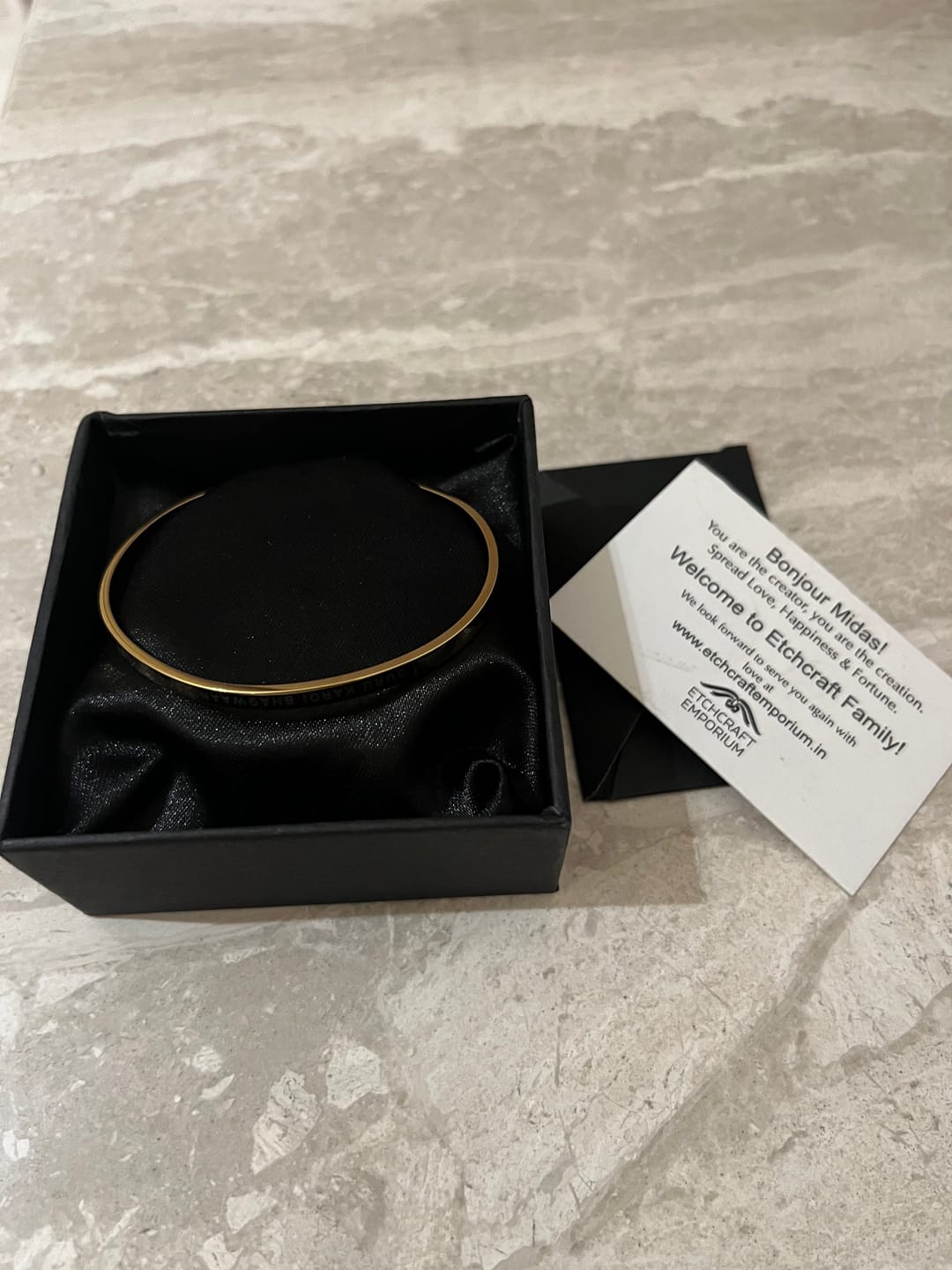 Customer photo review of Personalised Classic Bracelet