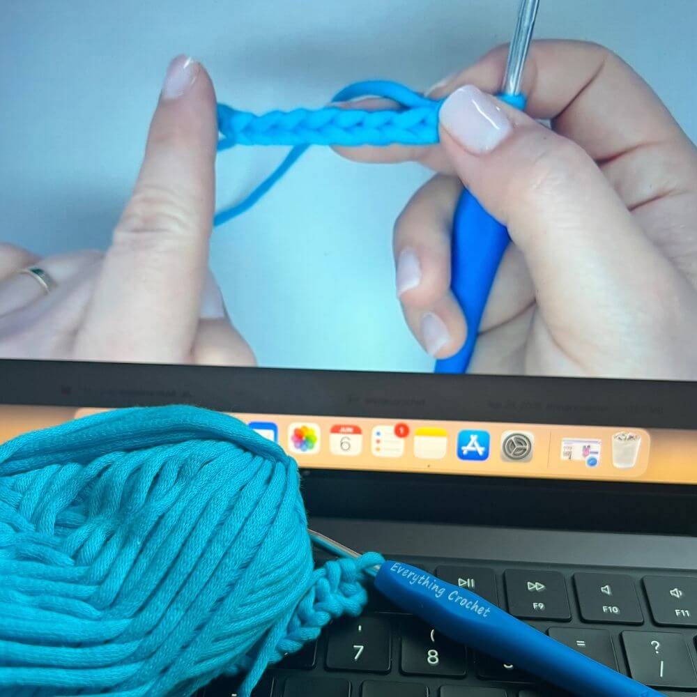 Customer photo review of My First Stitches Crochet Kit