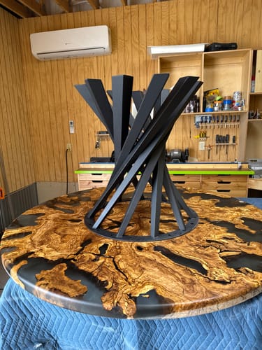 Customer photo review of Table Base 325 Filar 28H DIY Metal Furniture