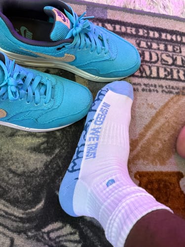 Customer photo review of MOONSTONE CREW SOCKS