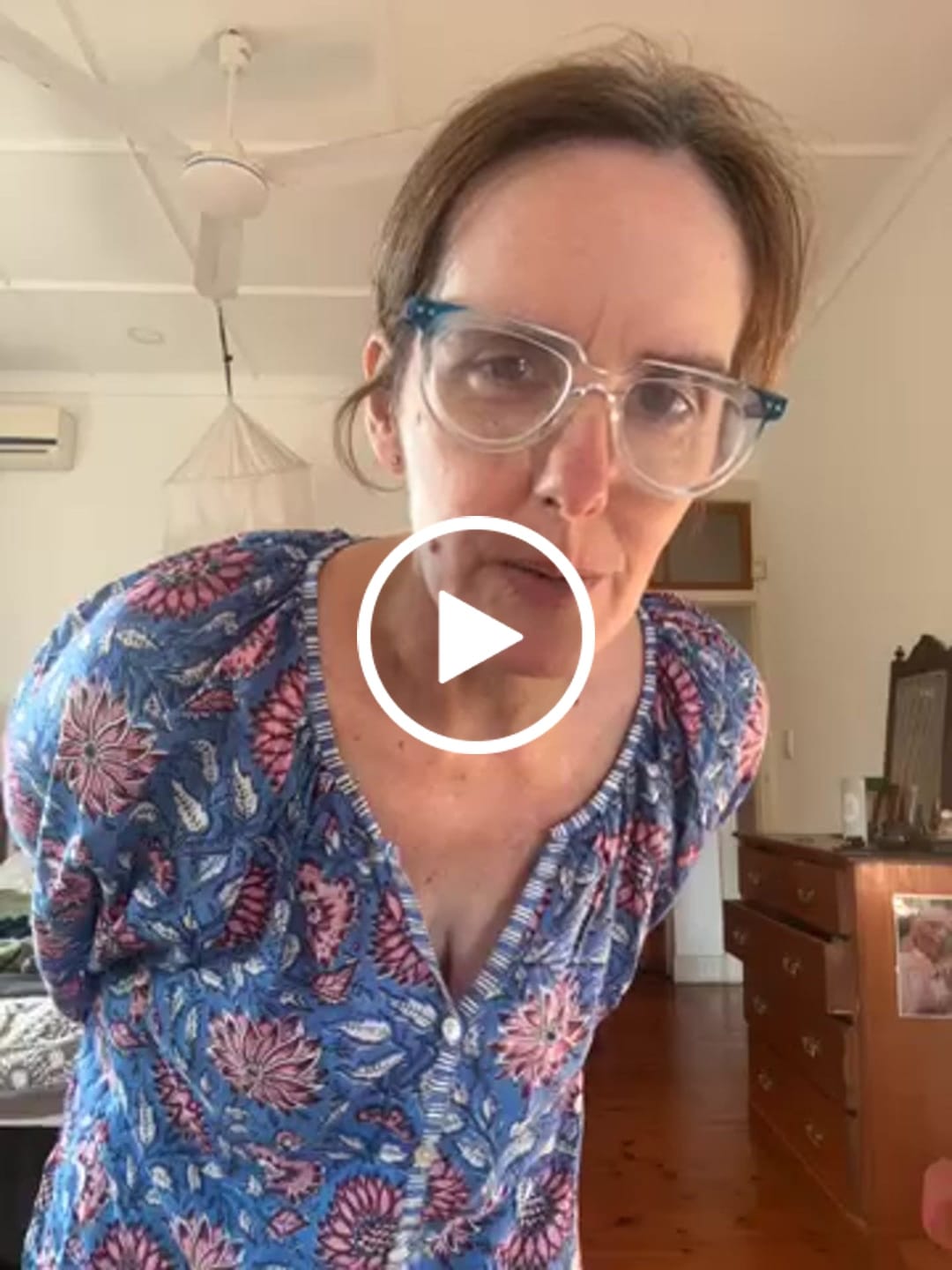 Customer video review of Poppy On Blue Blouse