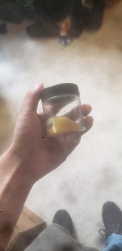 Customer photo review of Lemon Cherry Gelato THCA Badder