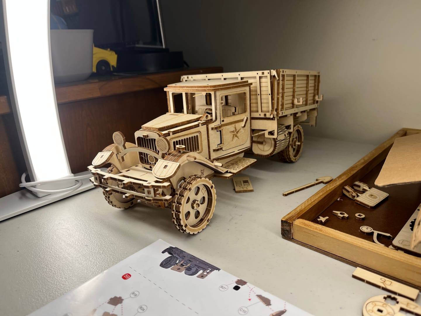 Customer photo review of rokrgeek Retro Trucks wooden puzzle