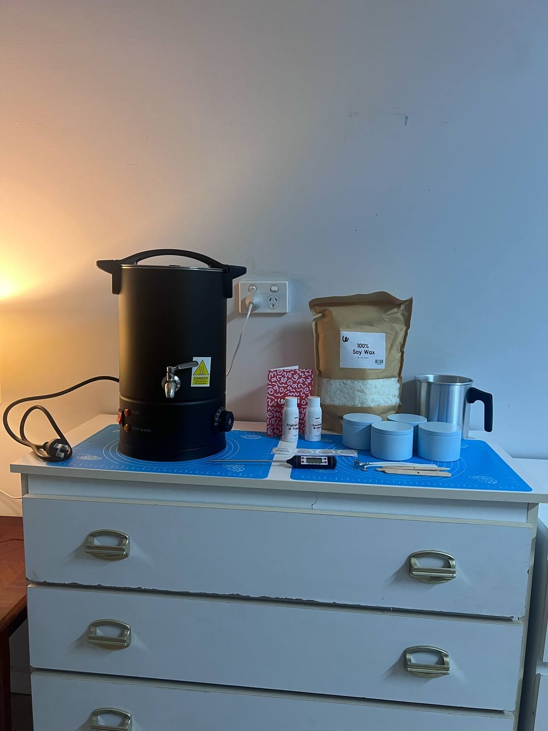 Customer photo review of Candle Making Starter Kit