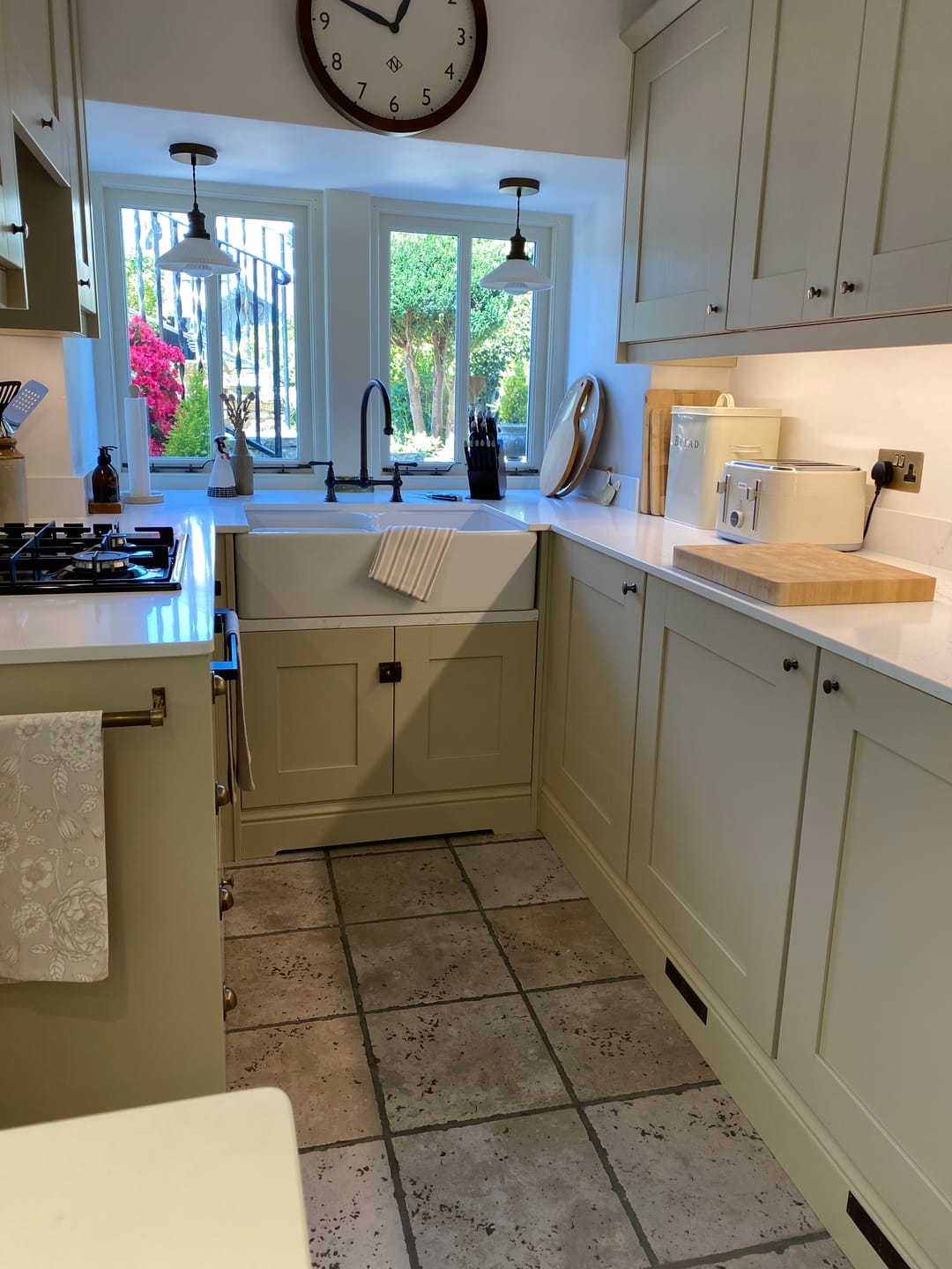 Customer photo review of Classic Aged Brass Cupboard Handles
