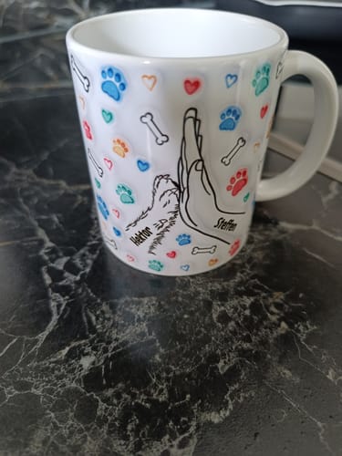 Customer photo review of Bester Hunde Papa (3D Optik) - Individuelle Tasse