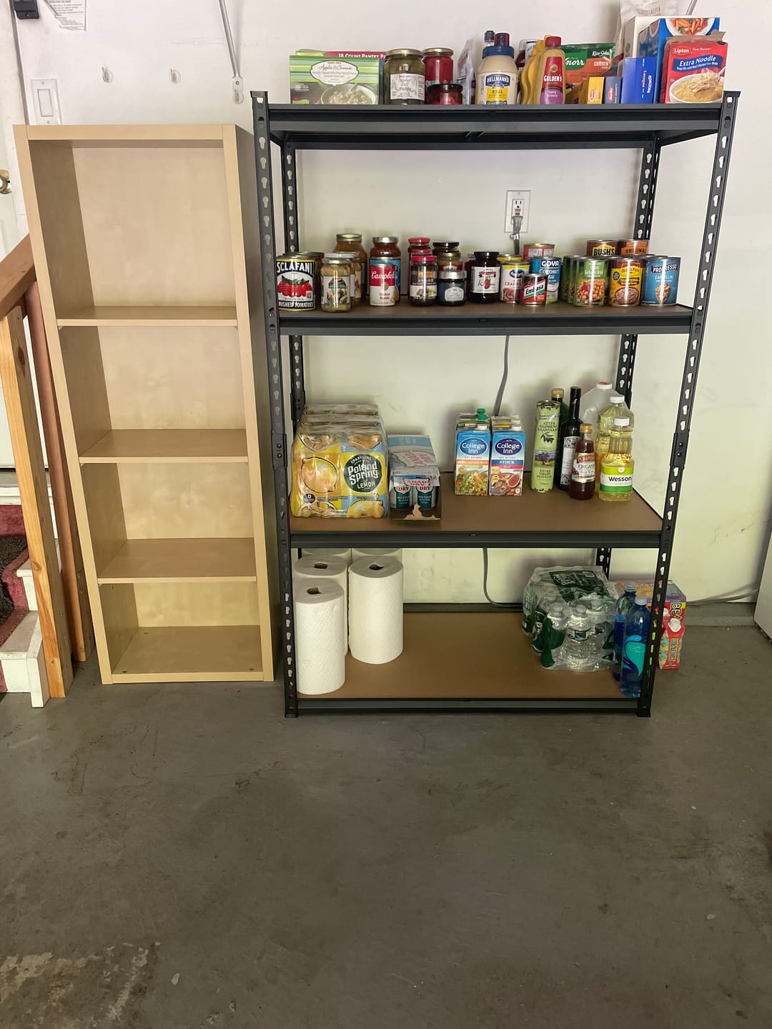 Customer photo review of REIBII 40" W Storage Shelves, 2000lbs Heavy Duty Garage Shelving, Adjustable Metal Shelves For Basemnet Warehouse Commercial