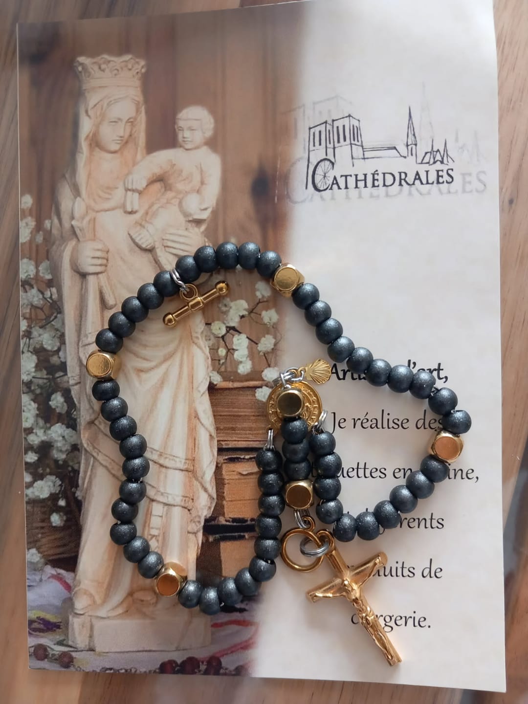 Customer photo review of Chapelet Bracelet Le RosArmy® (N°6)