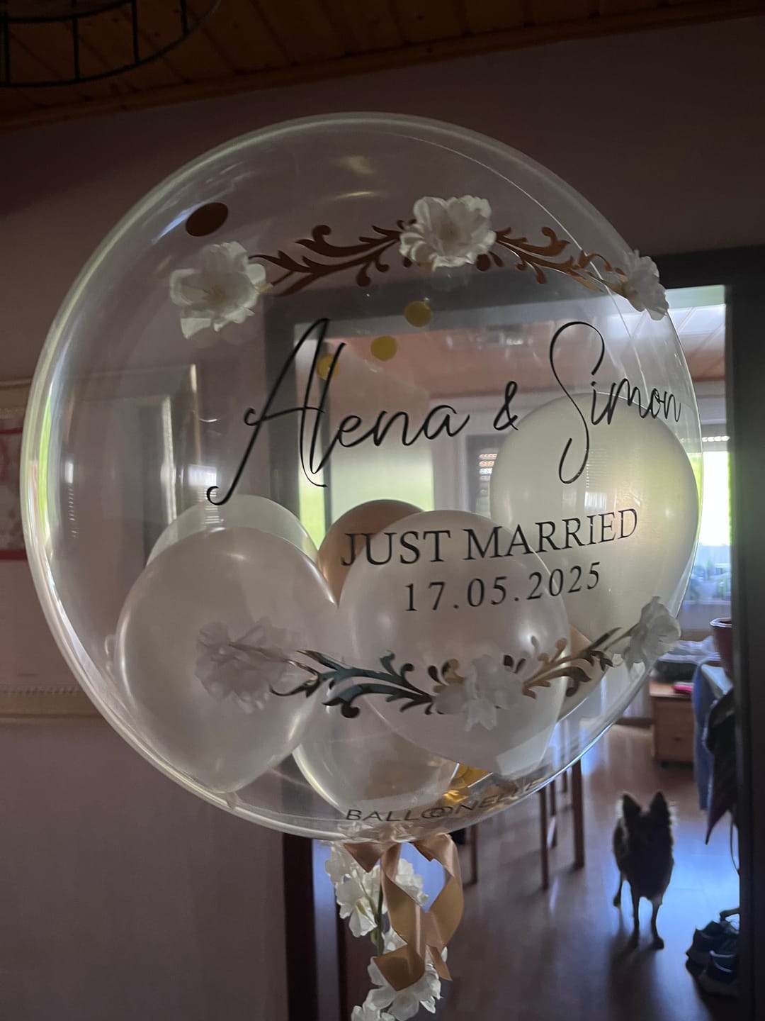 Customer photo review of Wedding Blossom Designer Ballon