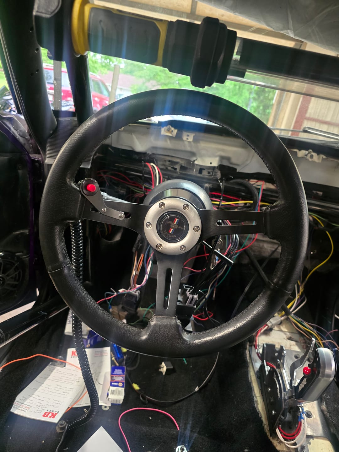 Customer photo review of Motion Raceworks Single Push Button Steering Wheel Bracket 15-00004