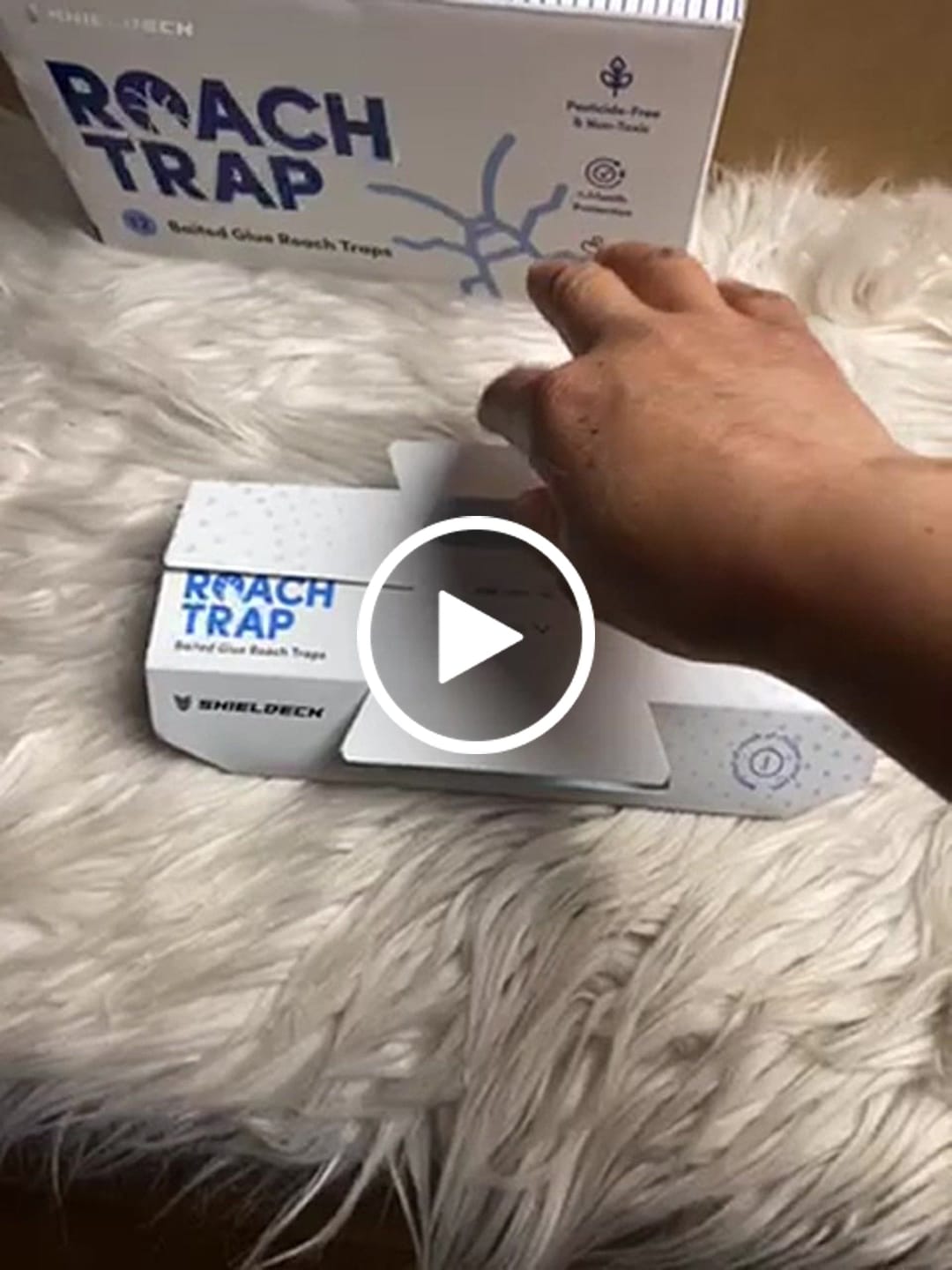Customer video review of Shieldeck Roach Traps Indoor (12 Pack)