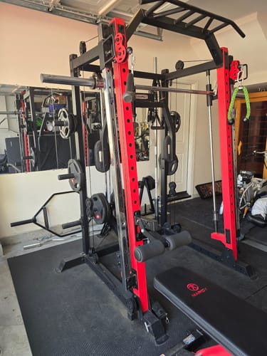 Customer photo review of Rack-Mounted Leg Hold-Down Attachment