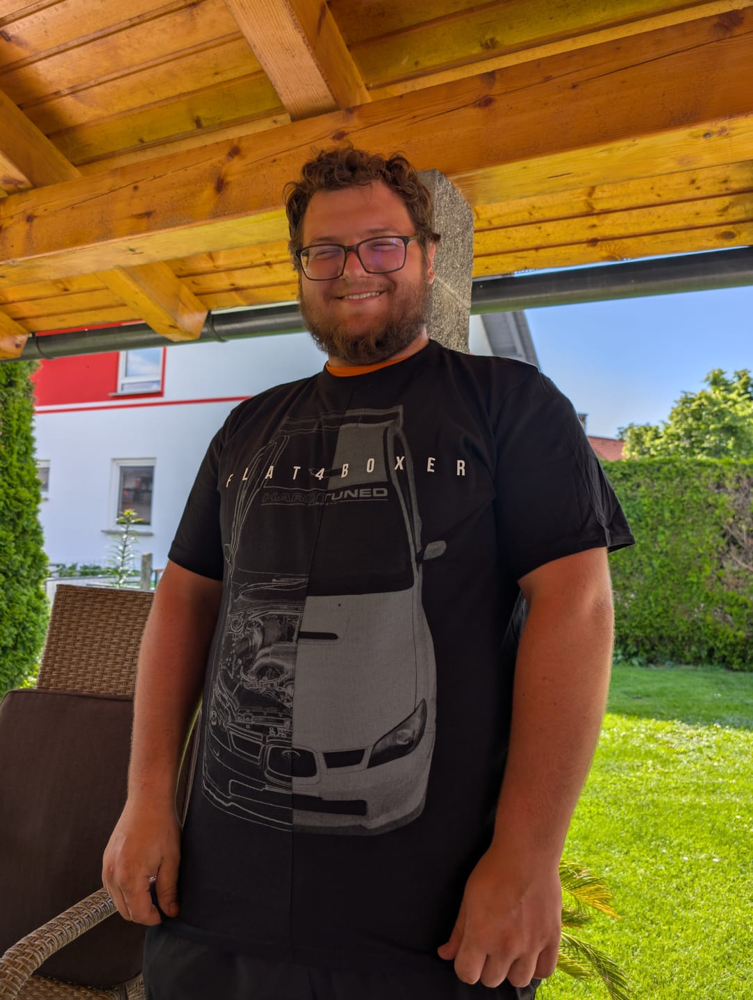 Customer photo review of Subaru WRX Hawkeye Split Tee