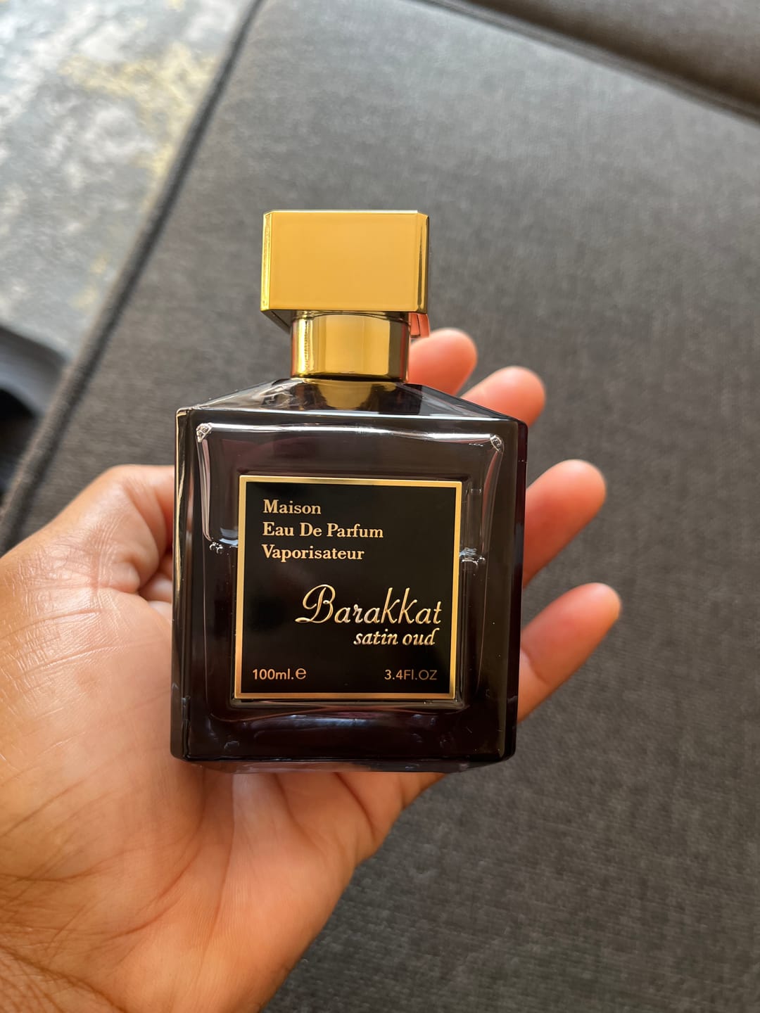 Customer photo review of Barakkat Satin Oud EDP 100ml