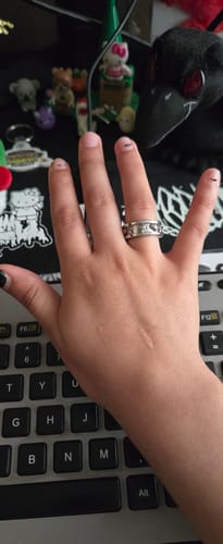 Customer photo review of PSYCHEDELIC LOVE RING