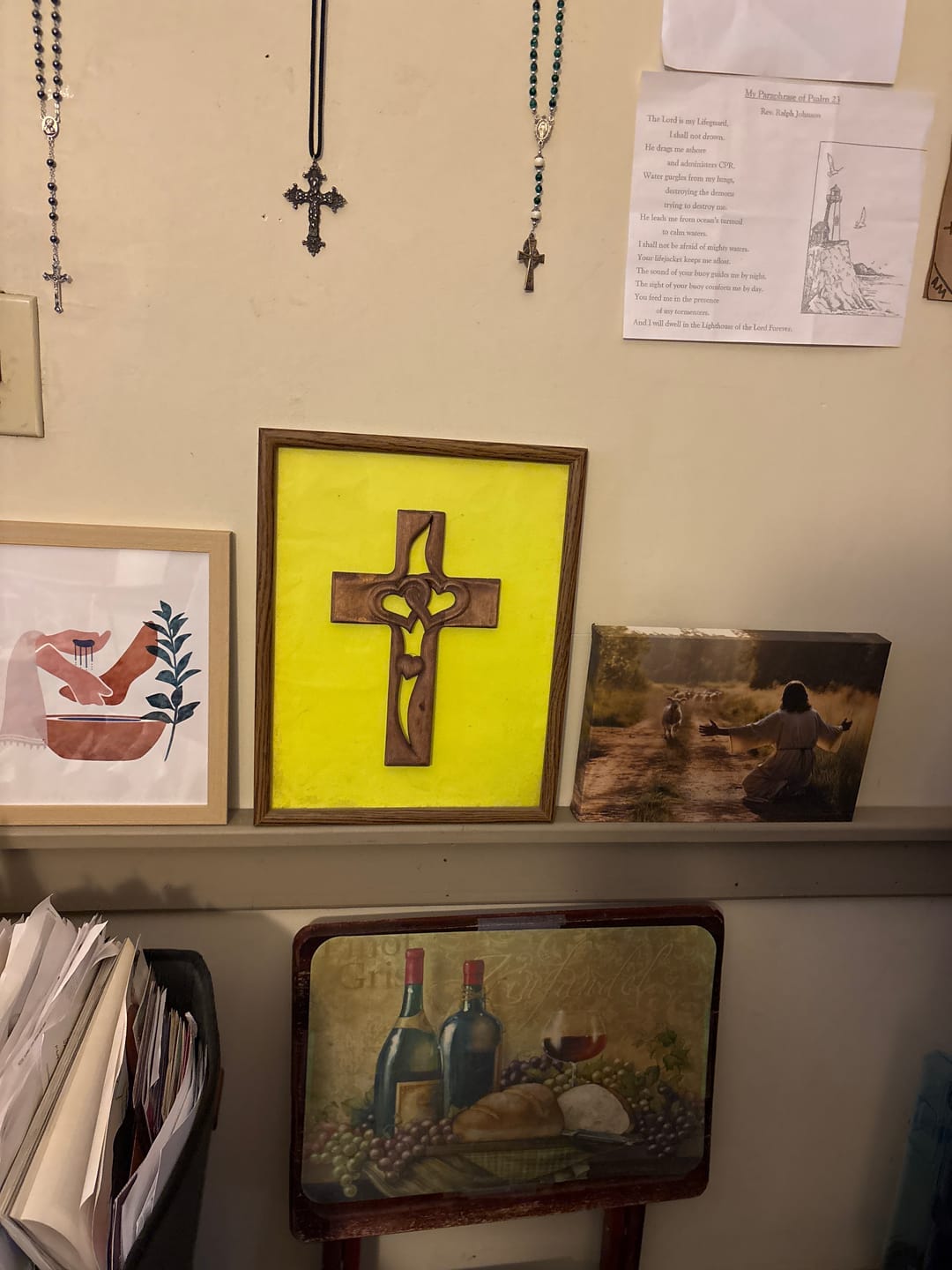 Customer photo review of Lamb Runs to Jesus Wall Art Canvas