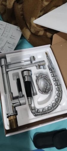 Customer photo review of Stavanger - Professional Pull-Down Kitchen Faucet With High Arc