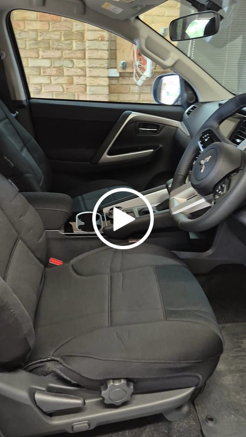 Customer video review of Sharkskin Seat Covers for Mitsubishi Pajero Sport 5 Seater (10/2015-On)
