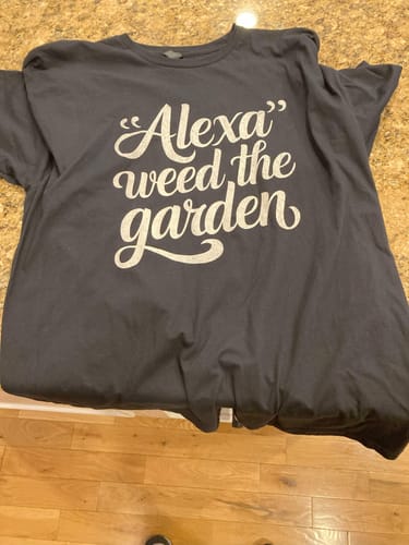 Customer photo review of Alexa Weed The Garden T-Shirt