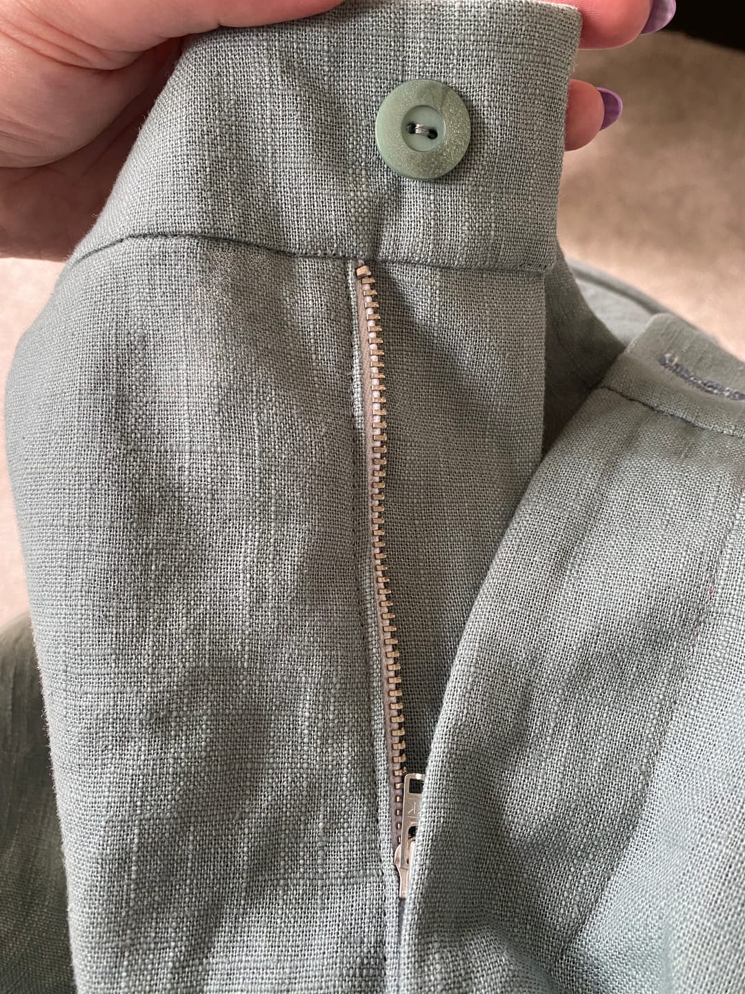 Customer photo review of YKK Metal Trouser Zip
