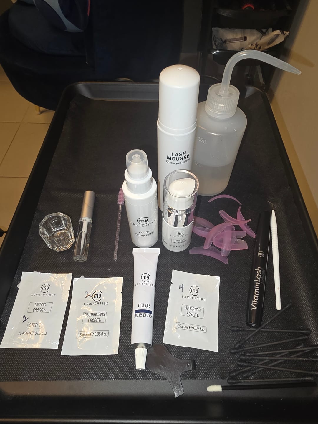 Customer photo review of Kits de Laminación de Pestañas y Cejas