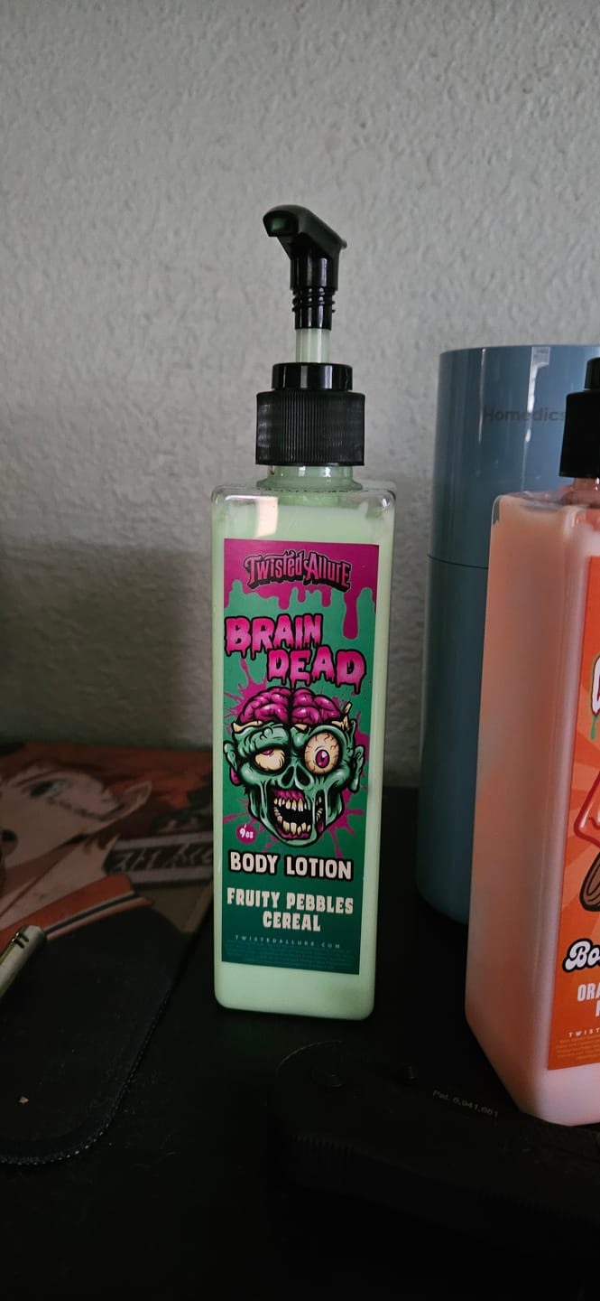 Customer photo review of Brain Dead Body Lotion
