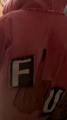 Customer photo review of "FU" PINK SWEATS