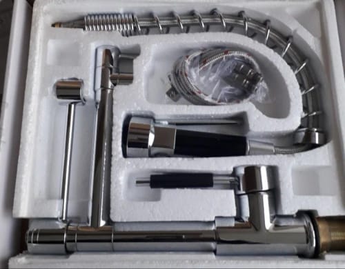 Customer photo review of Stavanger - Professional Pull-Down Kitchen Faucet With High Arc