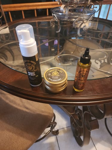 Customer photo review of Beard Care Kit