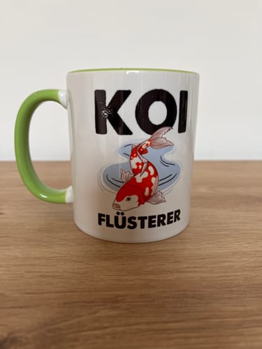 Customer photo review of Koi-Fisch Tasse Geschenk Koi Flüsterer Koi Züchter Geschenkidee Becher