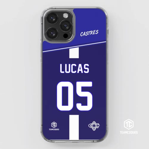 Customer photo review of Coque rugby CASTRES personnalisable - TEAMCOQUES