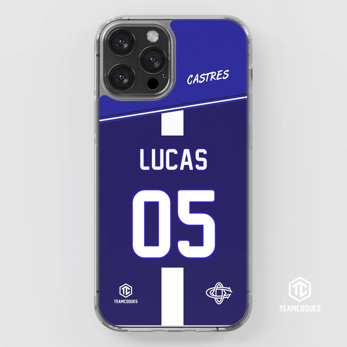 Customer photo review of Coque rugby CASTRES personnalisable - TEAMCOQUES