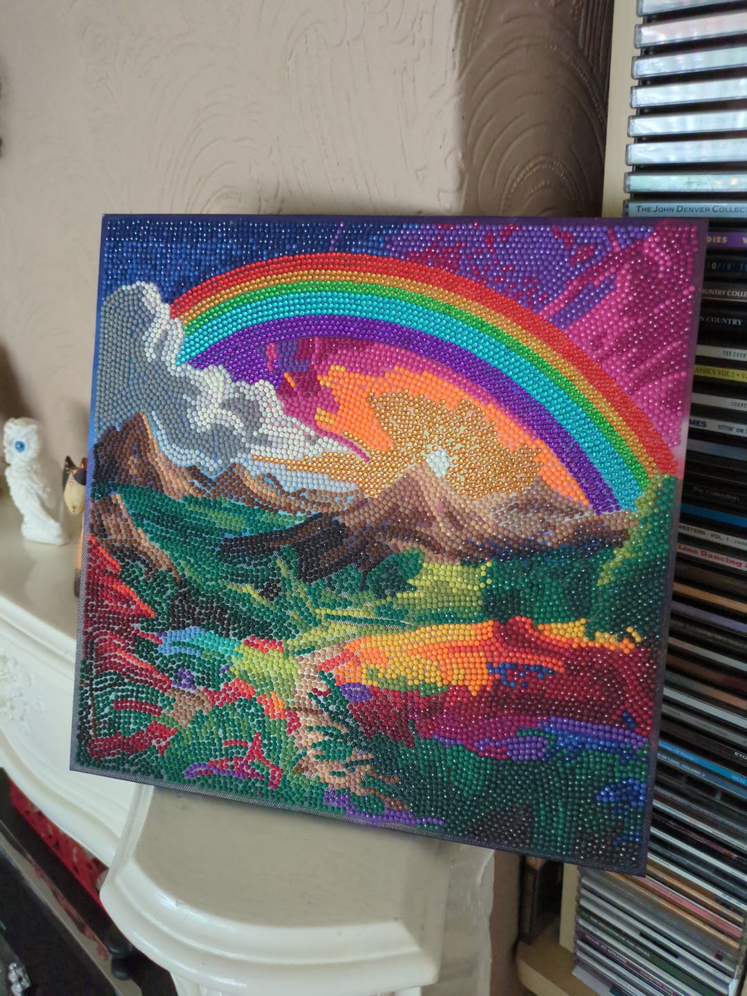 Customer photo review of "Ethereal Escape" Crystal Art Canvas Kit 30x30cm