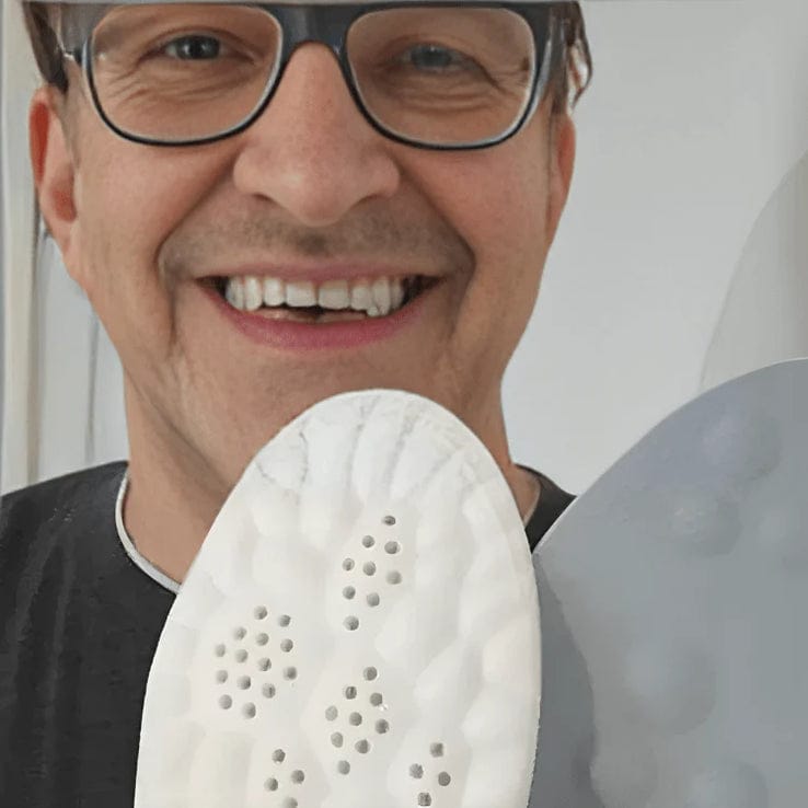 Customer photo review of Semelles Orthopédiques - Marchez sans douleur, vivez pleinement