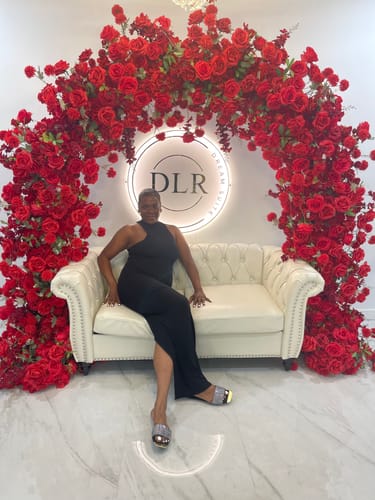 Customer photo review of NW Sleeveless Maxi Dress