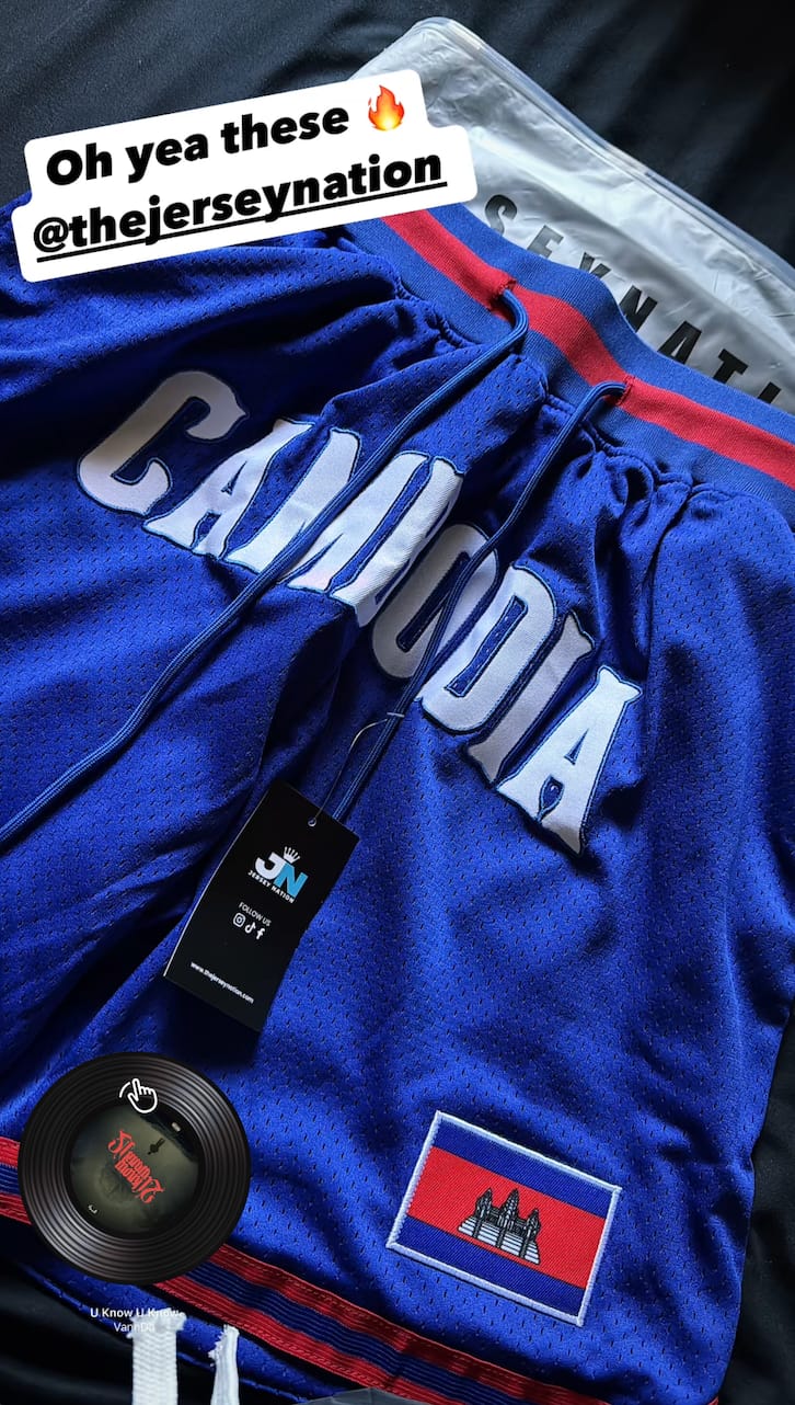 Customer photo review of Cambodia Basketball Shorts