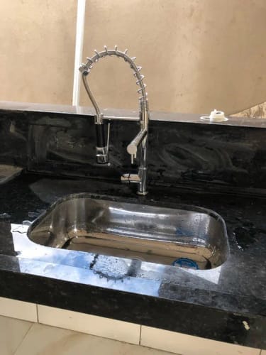 Customer photo review of Stavanger - Professional Pull-Down Kitchen Faucet With High Arc