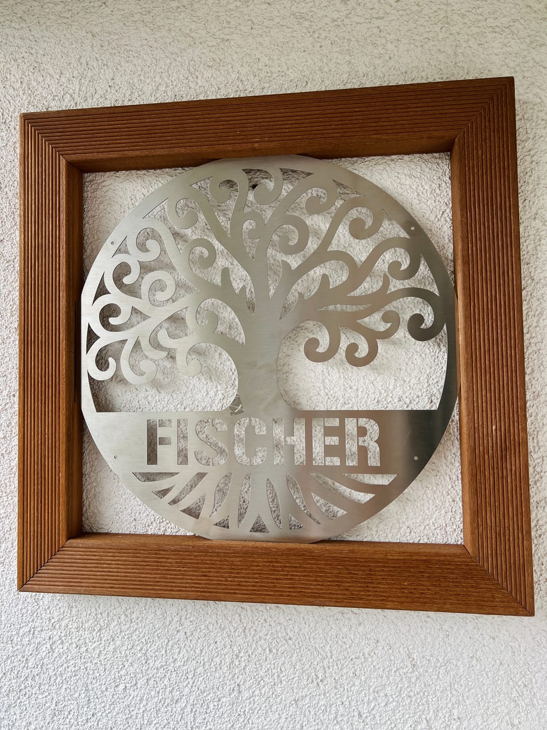 Customer photo review of Preis Zusatzoption Schildgröße und Befestigung
