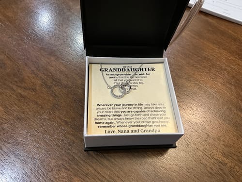 Customer photo review of Our Granddaughter - Capable Of Amazing Things - Beautiful Gift Set - SS193GMGP