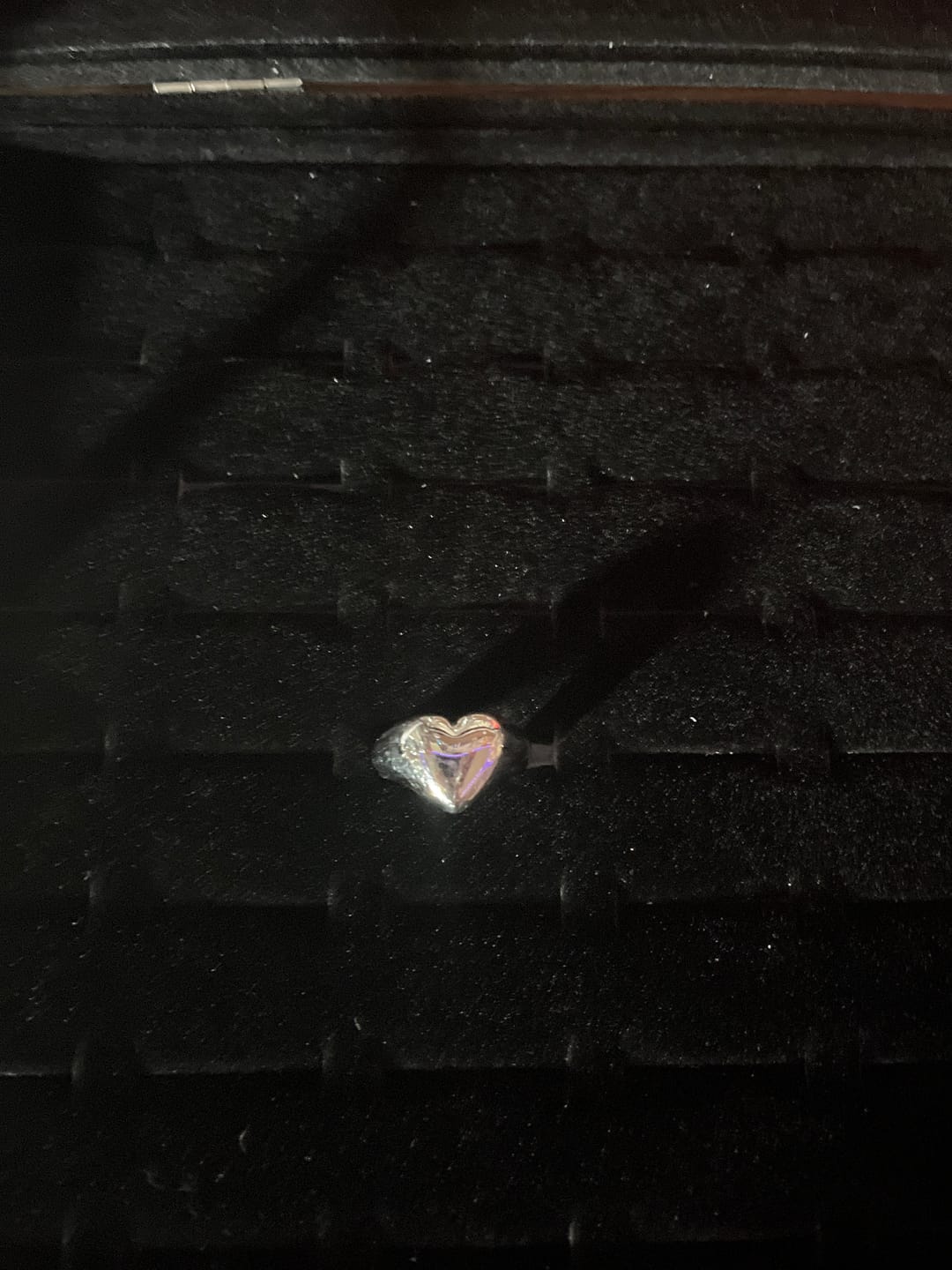 Customer photo review of HEART RING (ENGRAVABLE)