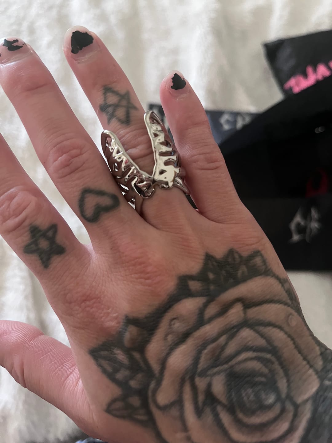 Customer photo review of RIBCAGE RING