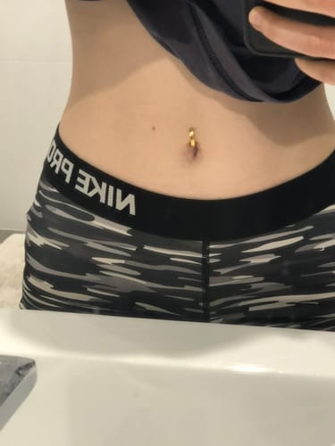 Customer photo review of Classique Luxe Belly Huggy with Gold Plating